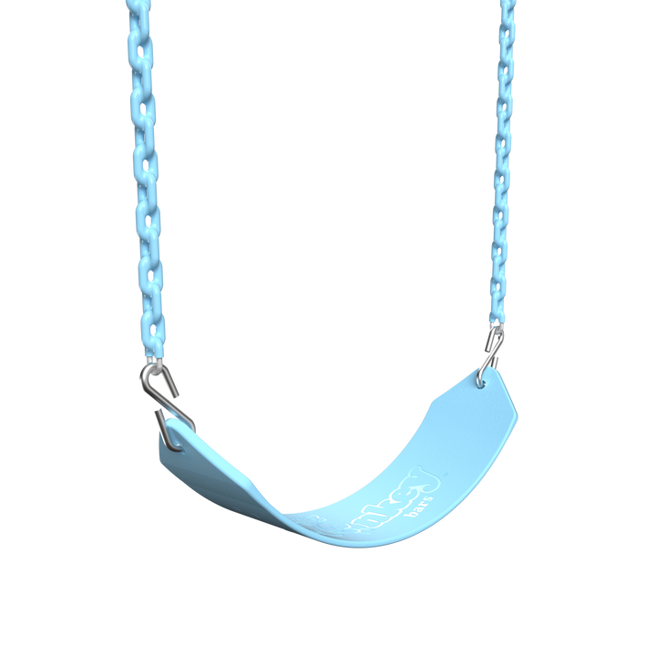 Baby blue Funky Monkey Bars Sling Swing with metal chains for monkey bars and swing sets