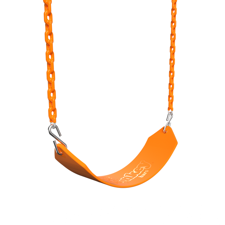 Orange Funky Monkey Bars Sling Swing with metal chains for monkey bars and swing sets